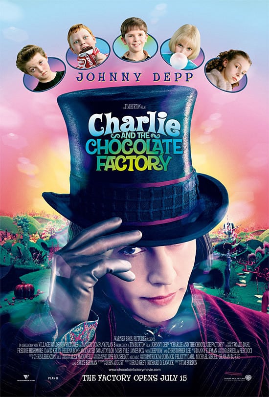 parenting, charlie and the chocolate factory, candy, imagination movie, kid friendly movie, johnny depp, spoiled kids, teaches kids about kindness, roald dahl, funny movie, creative movie, 