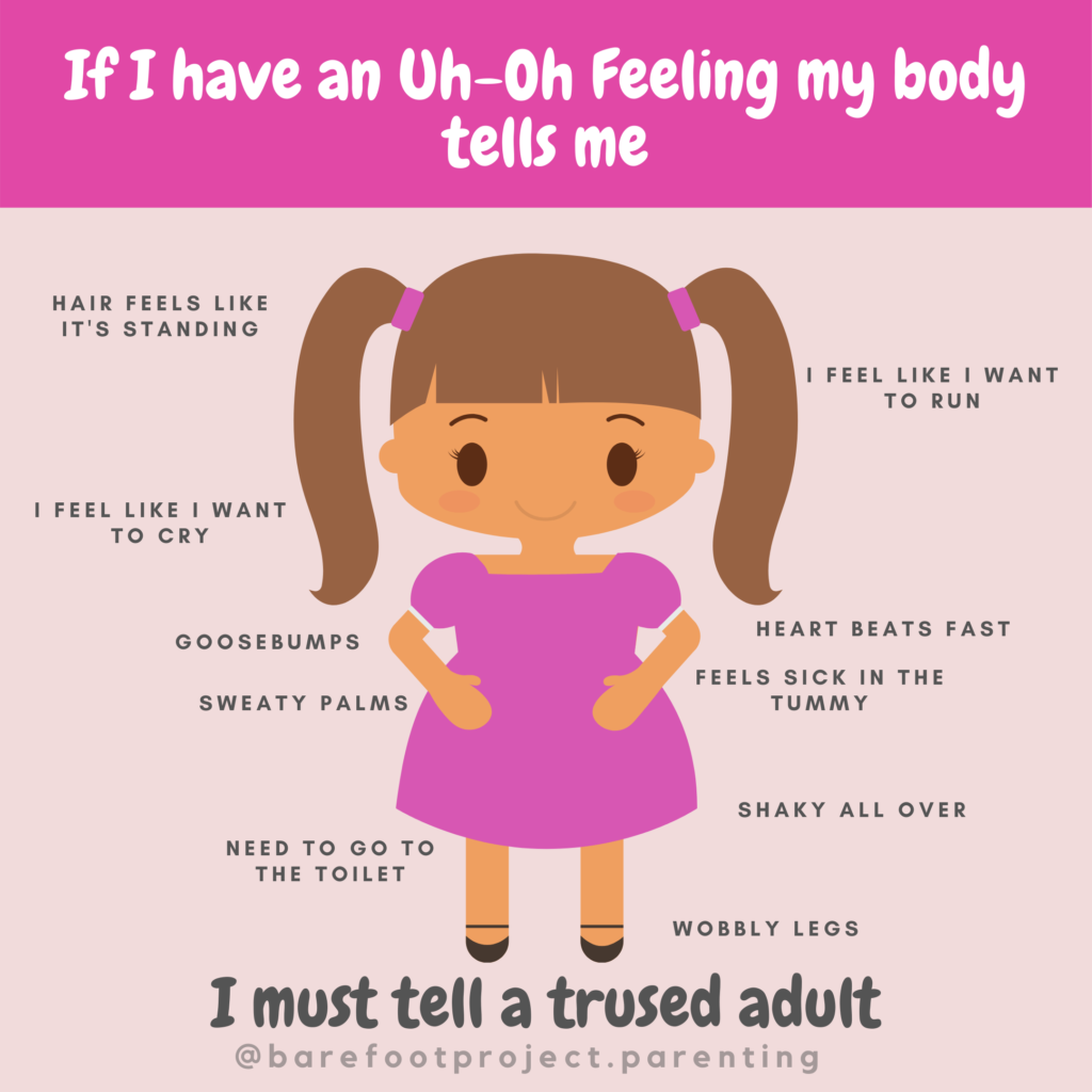 Teach children to trust their gut instinct