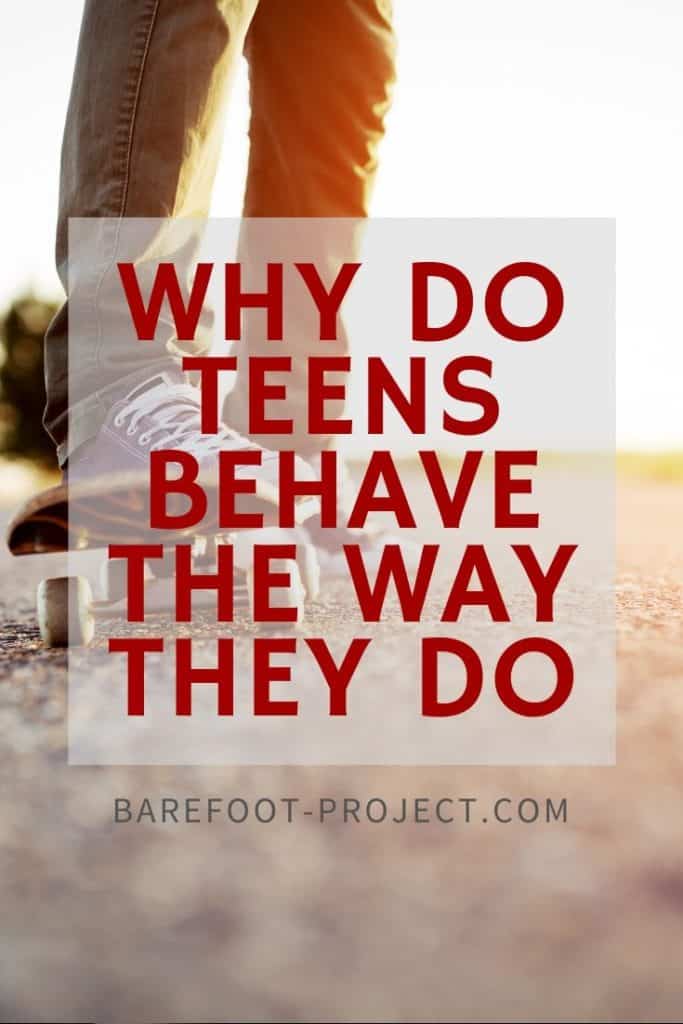 Wh do teens behave the way they do. A teen boy on a skateboard