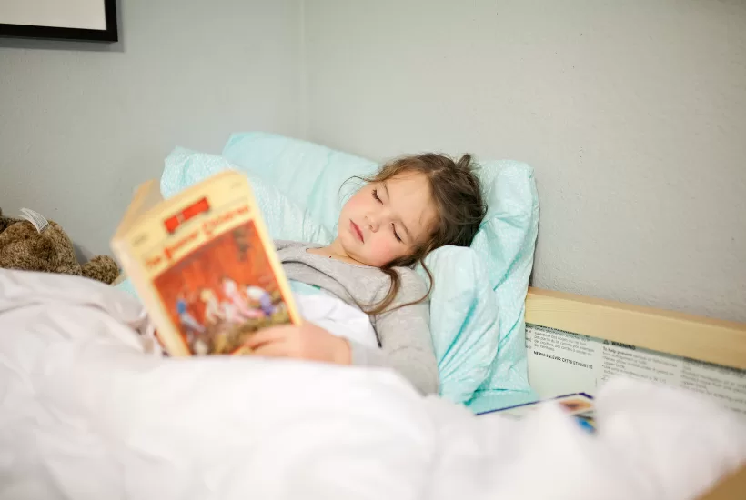 Calming activities like reading and deep breathing to reduce cortisol levels before bedtime.